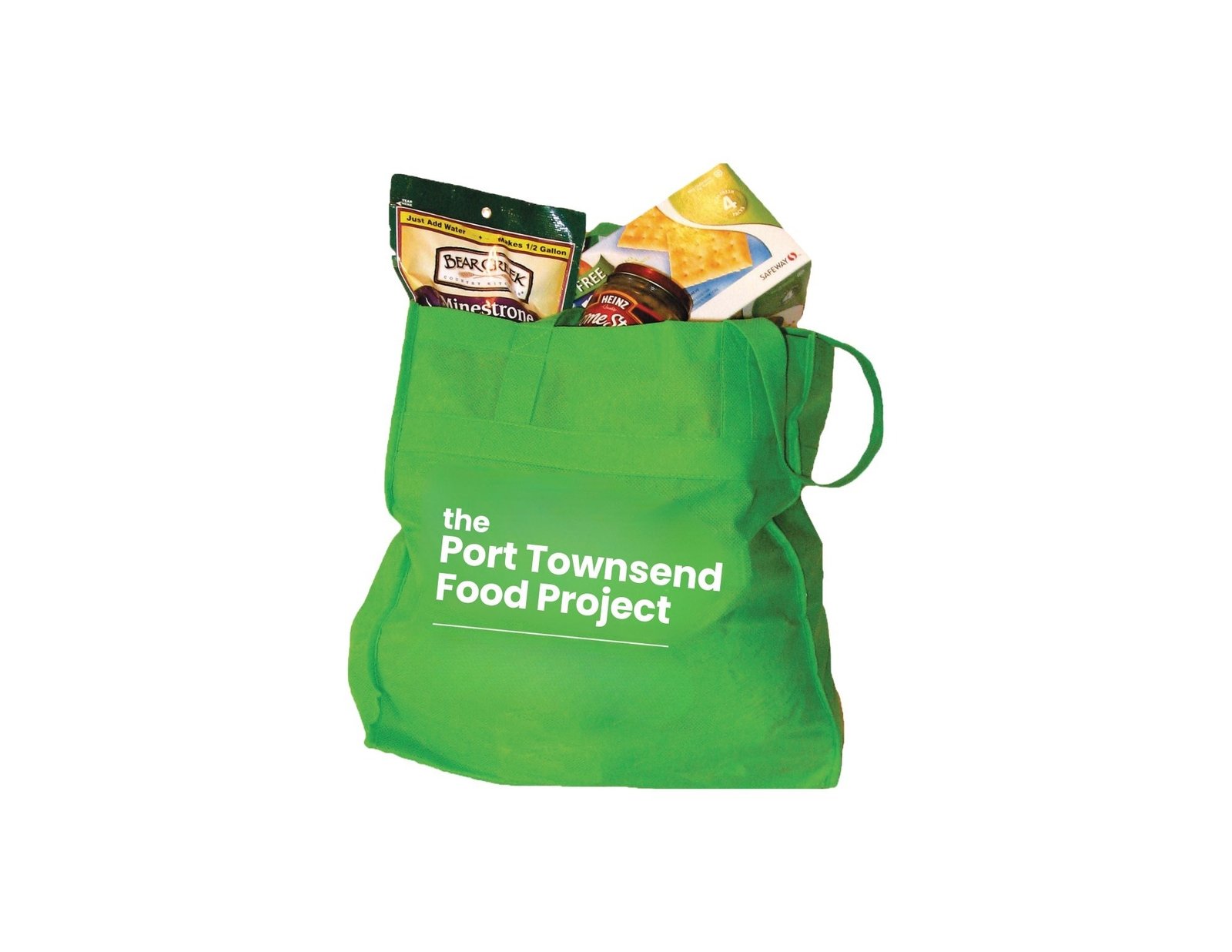Port Townsend Food Project Green Bag Logo